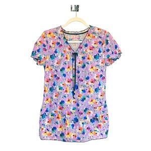 Koi Limited Edition Scrub Top Size Small.  B23